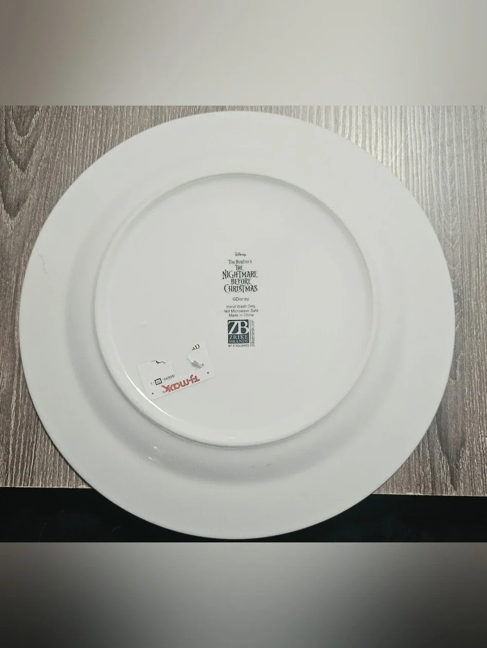 The Nightmare Before Christmas Jack & Sally Decorative Plate by Zrike NWT :CHIP: